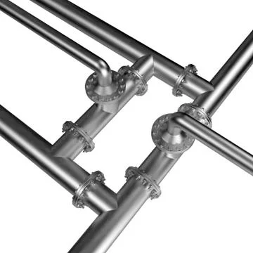 Metal pipes Stock Illustration