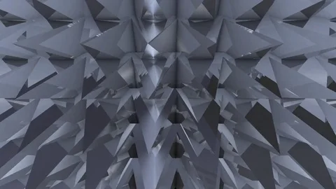 Metal Piramid Abstract Loop Stock Footage 83858390