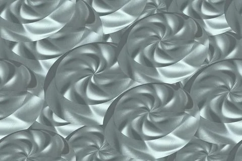 Metal Plaque Seamless Pattern, 3D Illustration Background Stock Illustration