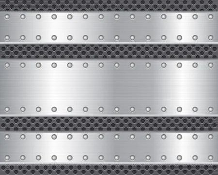 Metal plate 2 Stock Illustration