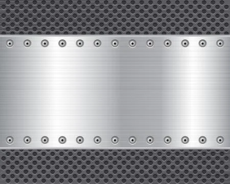 Metal plate background 2 Stock Illustration