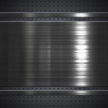 Metal plate background Stock Illustration
