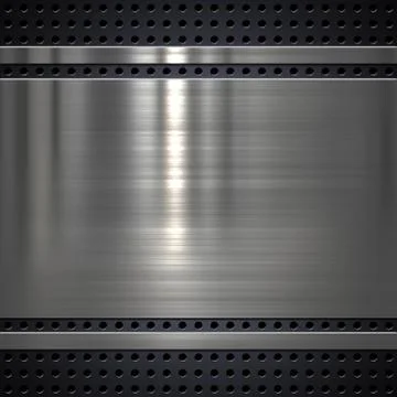 Metal plate background Stock Illustration