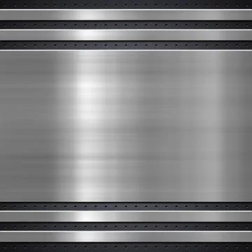Metal plate background Stock Illustration