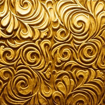 Metal Plate with carved pattern Stock Illustration