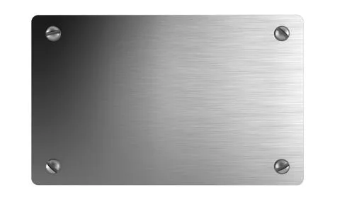 Metal plate Illustrazione stock