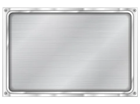 Metal plate Stock Illustration