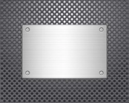Metal plate Stock Illustration