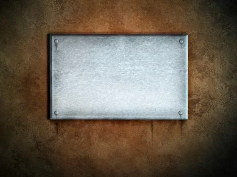 Metal plate Stock Illustration