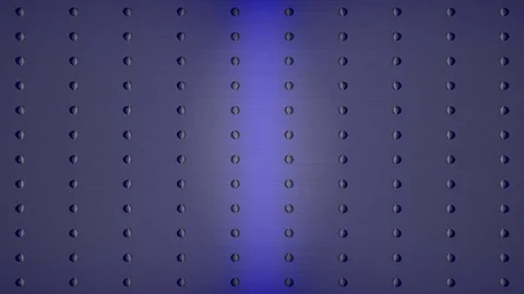 Metal Plate with Rivets in Rows, with moving ligh,t like a scan (right to left) Stock Footage 84778847