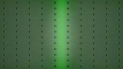 Metal Plate with Rivets in Rows, with moving ligh,t like a scan (right to left) Stock Footage 84779180