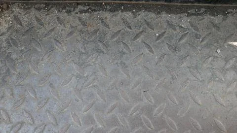 A metal Plate Texture with diamond pattern Stock Photos