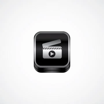 Metal plate theme icon button Stock-Illustration