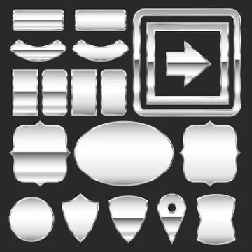 Metal plates Stock Illustration