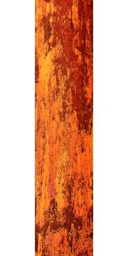 Metal pole with rust isolated on a white background Stock Photos
