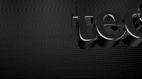 Metal presentation text Stock Footage 8990475