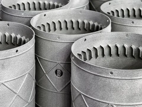 Metal printing technology for rocket engine components in a fabrication facility 写真素材