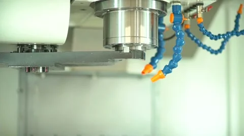 Metal processing. Automatic drill change Stock Footage 65495052