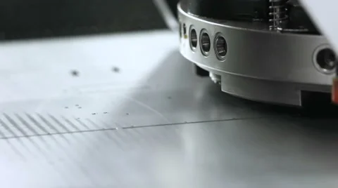 Metal processing on CNC. CNC machine at work. Metallurgical production Stock Footage 57466937