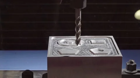 Metal processing equipment, operation of programmable equipment for mechanica Stock Footage 141748034