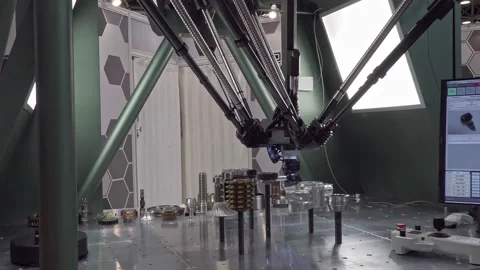 Metal processing equipment, operation of programmable equipment for measuring Stock Footage 154963353