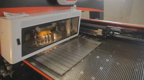 Metal processing at an industrial plant Stock Footage 64679778