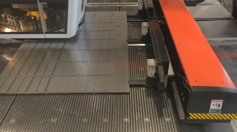 Metal processing at an industrial plant Stock Footage 64679788