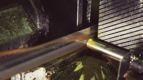 Metal processing machine. Stock Footage 75261097