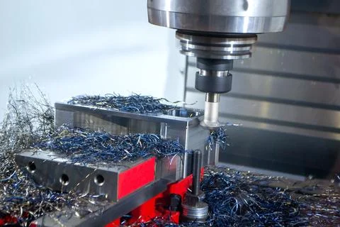 Metal processing machine. Machining center. CNC vertical machining center Stockfoto's