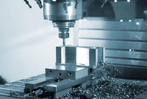 Metal processing machine. Machining center. CNC vertical machining center Stockfoto's