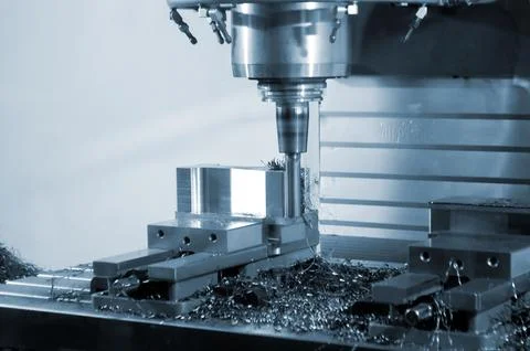 Metal processing machine. Machining center. CNC vertical machining center Stockfoto's