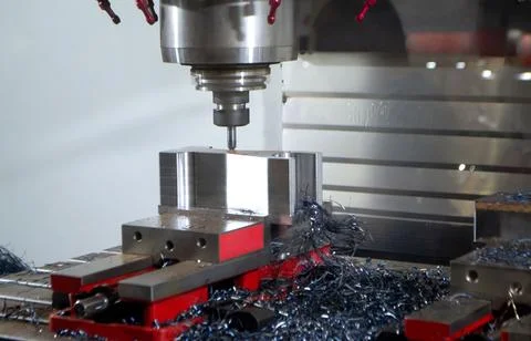Metal processing machine. Machining center. CNC vertical machining center Foto stock