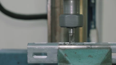 Metal processing on a milling machine. Stock-Footage 124331500