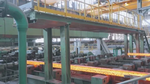 Molten Metal Factory Stock Video Footage