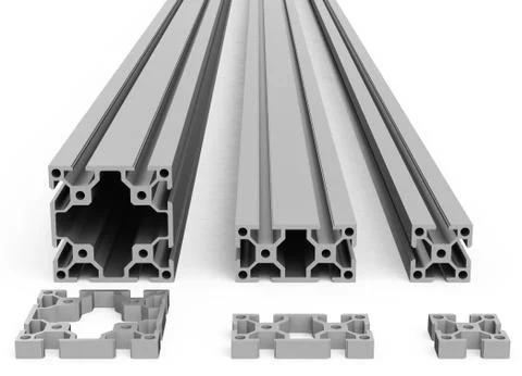 The metal profiles Stock Illustration