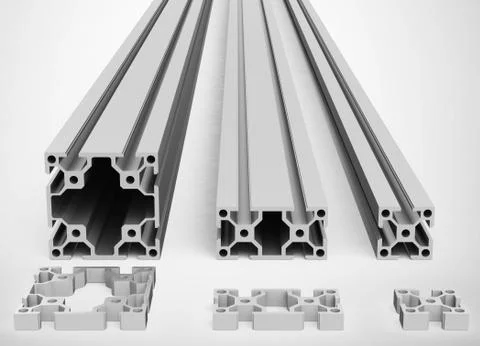 The metal profiles Stock Illustration