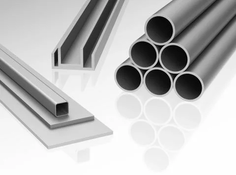 Metal profiles Stock Illustration