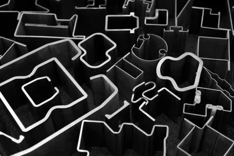 Metal profiles Foto stock