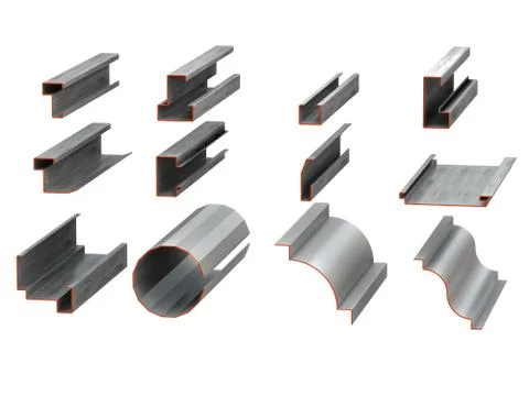 Metal profiles Stock Photos