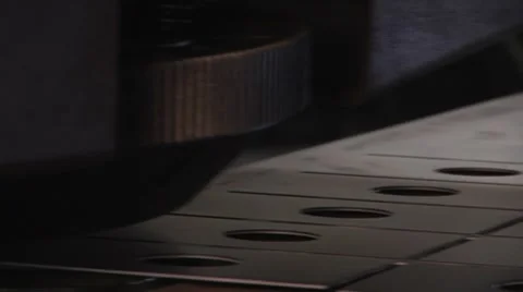 Metal punch 01 Stock Footage 7134403