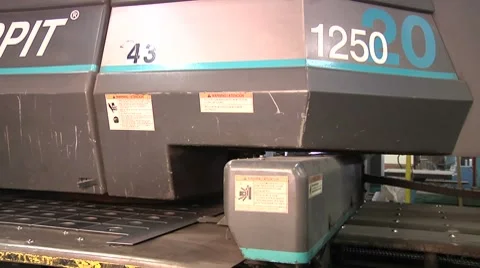 Metal punch 02 Stock Footage 7135917