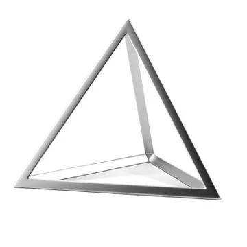 Metal pyramid Stock Illustration