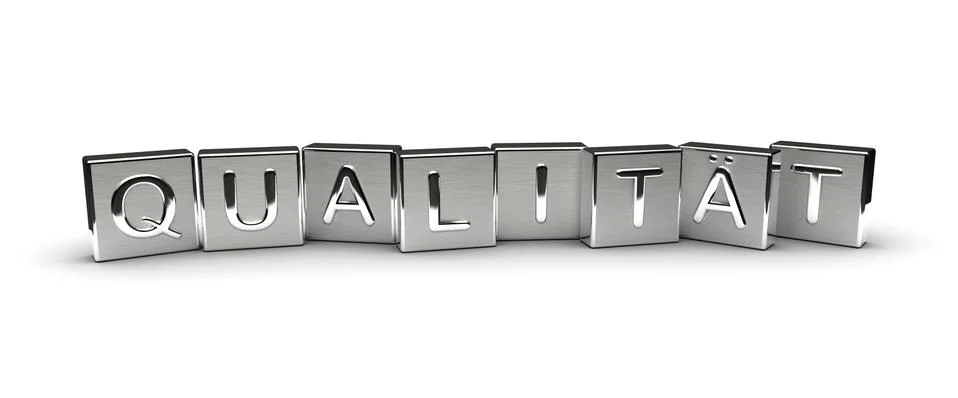 Metal Qualitt Text Stock Illustration