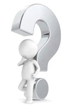 Metal question mark Stock Illustration