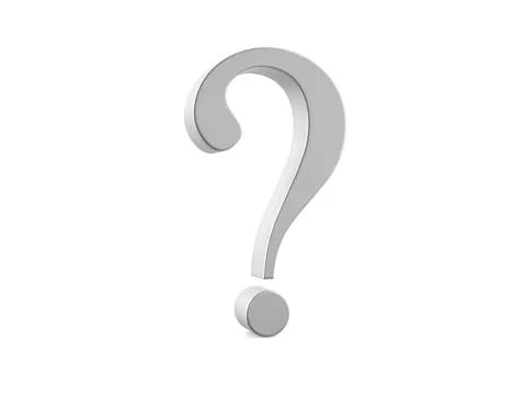 Metal question symbol Stock Illustration
