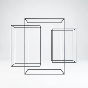 Metal rack construction into the loft interior, 3d rendering Stock Illustration