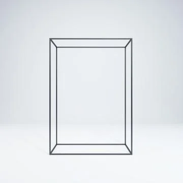 Metal rack construction into the loft interior, 3d rendering Stock Illustration