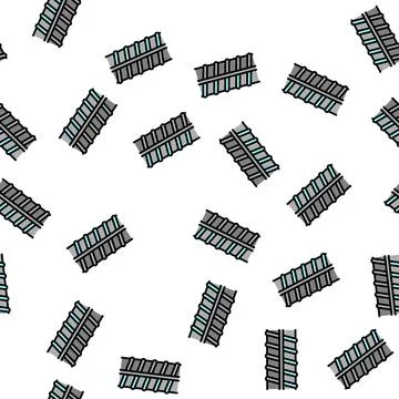 Metal rebar vector seamless pattern Stock Illustration