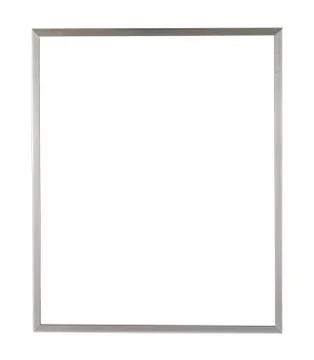 Metal rectangular frame for painting or picture isolated on a white backgroun Stock Photos