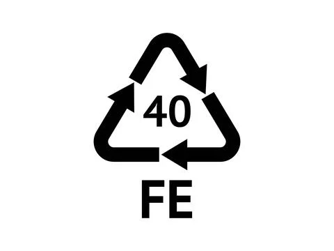 Metal Recycling codes Stock Illustration
